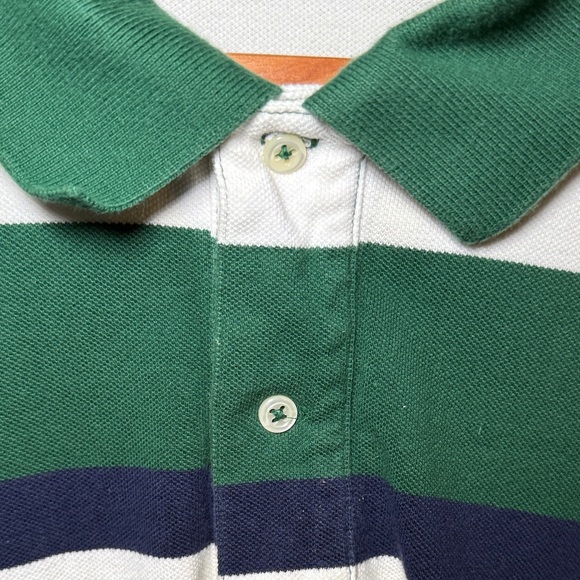 Polo Ralph Lauren Men's Polo Shirt 3XB BIG & Tall Green White Striped - Picture 9 of 9